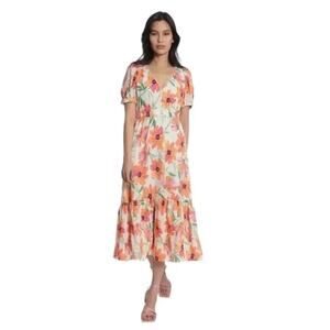 Maggy London Women's Dress Midi Floral Size 6 NEW